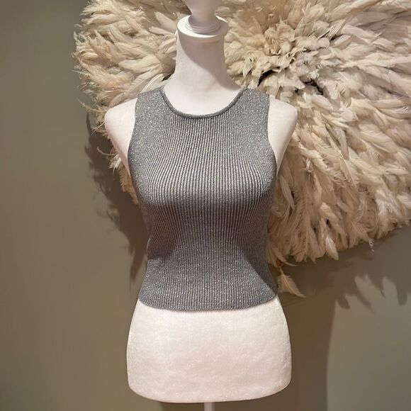 Zara silver tank top - Picture 1 of 5